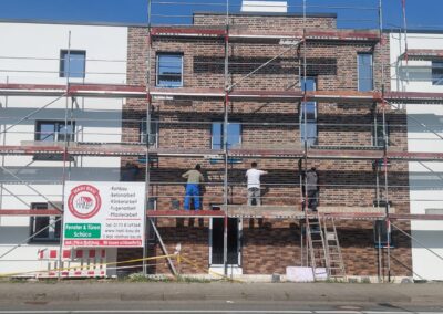 Fassadenarbeiten am Mehrfamilienhaus in Vorsfelde bei Wolfsburg