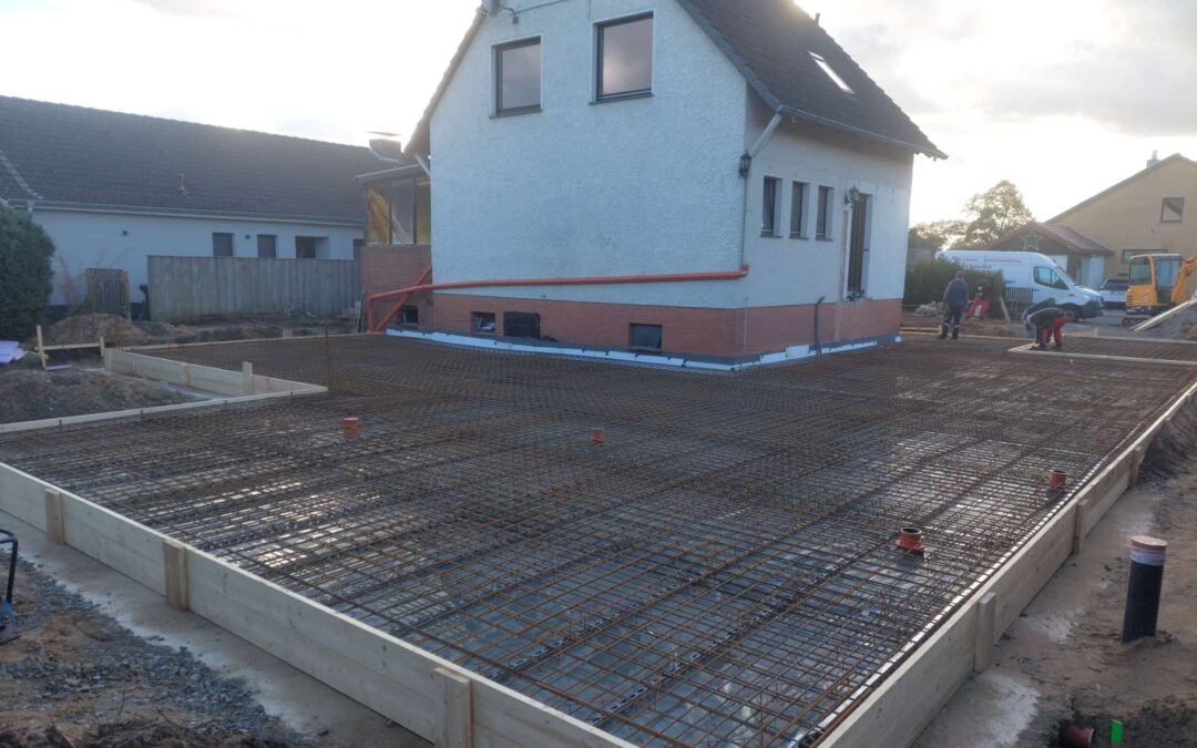 Bodenplatte in Wendeburg