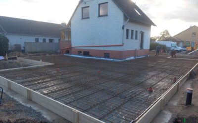 Bodenplatte in Wendeburg